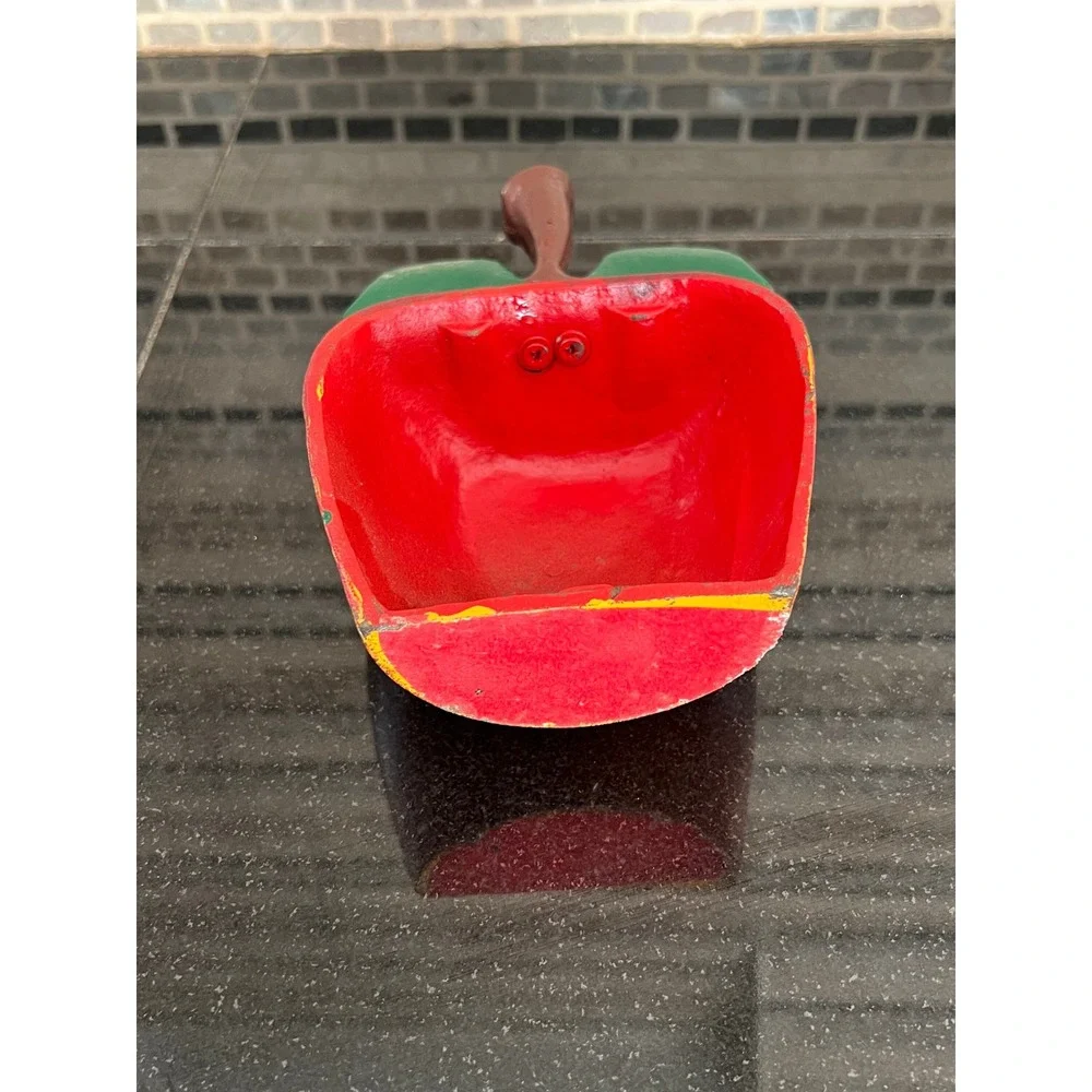 Vintage Cast Iron 'RED APPLE' Door Stop - 7
